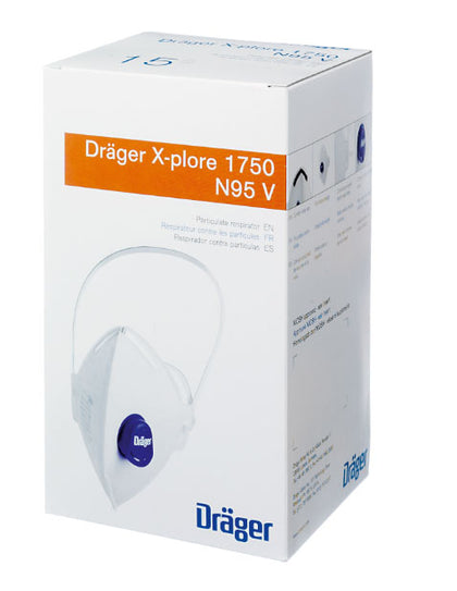 Dräger X-plore 1750 N95 with Exhalation Valve - PN: 3951335