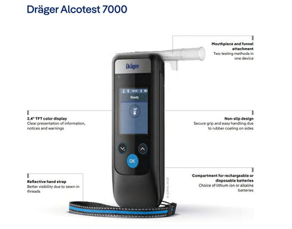 Draeger Alcotest 7000 with DOT SW US - PN : NA10956 - WS Supply Store