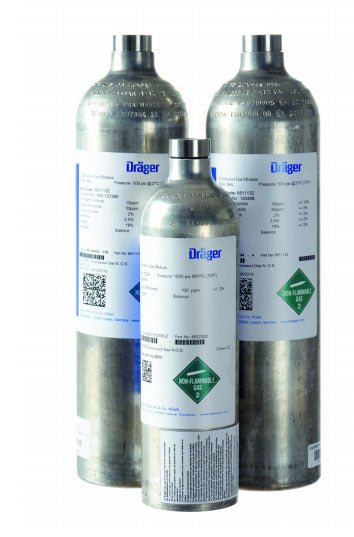 Dräger Calibration Gas 100 ppm isobutylene (C₄H₈) , 103L/Air - PN 3701256 - WS Supply Store