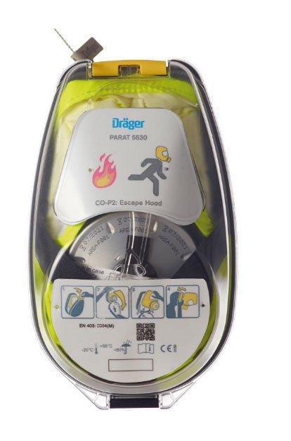 Dräger PARAT 5530 Hard Case Fire and Smoke Escape Hood - PN R59435 - WS Supply Store