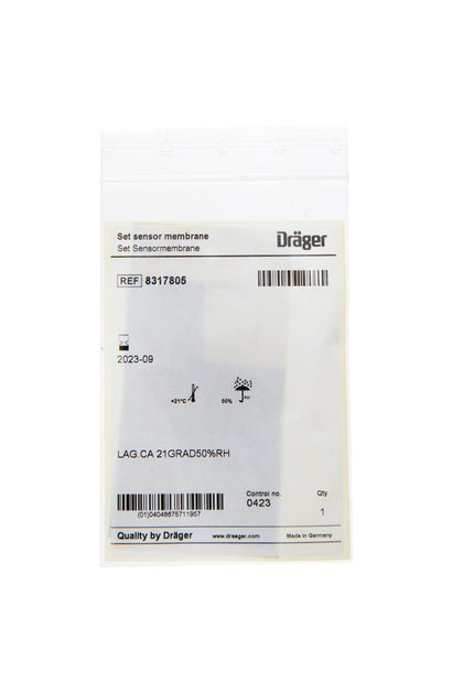 Dräger Sensor membrane black X - am 7000 (5) - PN 8317805 - WS Supply Store