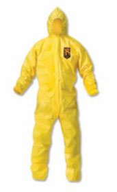 Kimberly - Clark Professional KLEENGUARD* A70 Chemical Splash Protection Coveralls, Yellow, Hood - WS Supply Store