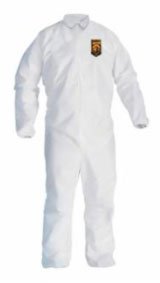 KleenguardTM A45 Breathable Liquid & Particle Protection Elastic Wrist/Ankle Coveralls, White, XL, Hood/Fr Zipper - WS Supply Store