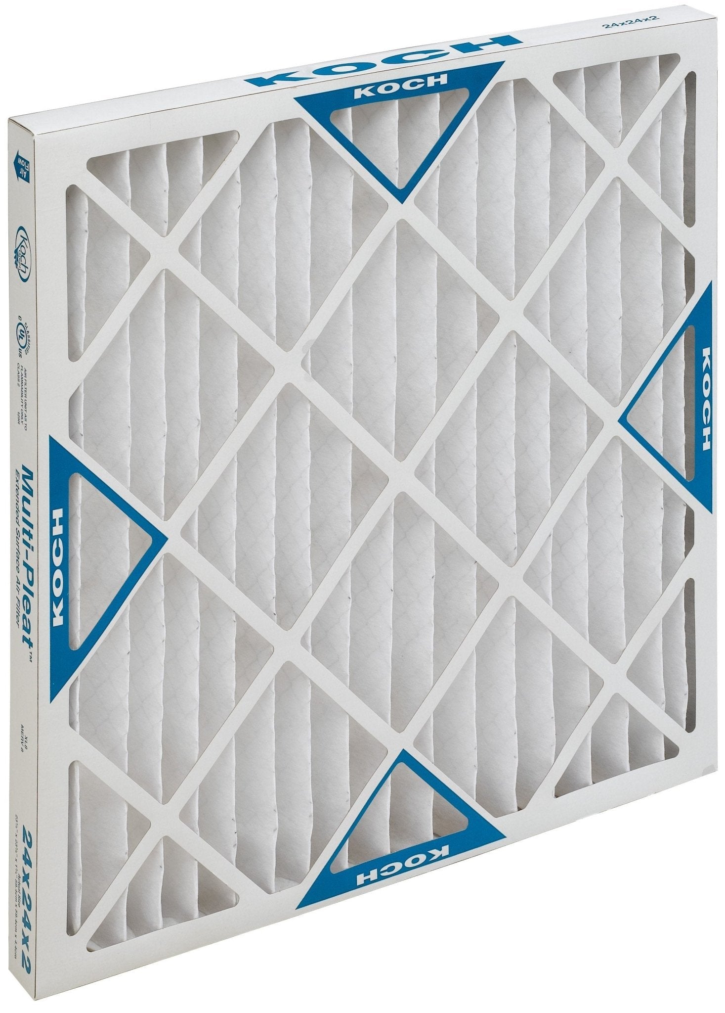 Koch Filter 102-500-051 MULTI-PLEAT XL11-HC 1" High Capacity Semi-Standard MERV 11 Pleated Panel Filter Size 12x12x1