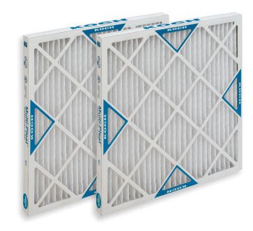 Koch Filter 102-714-030 Multi-Pleat Green 13  4" High Capacity  MERV 13 Pleated Panel Filter Size 20" x25" x4"