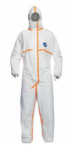 DuPont Tyvek Hooded Coveralls with Elastic Wrists and Ankles, 2X-Large, White
