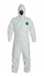 DuPont Tyvek® 400 Hooded Coveralls w/Elastic Wrists/Ankles, Vend Pack, White, X-Large