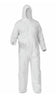 Kimberly-Clark Professional KLEENGUARDTM A35 Coveralls,White, X-Large, Attached Hood, Elastic Wrists/Ankles