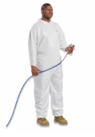 West Chester Posi-Wear® BATM Microporous Disposable Coveralls with Elastic Wrist and Ankle, White